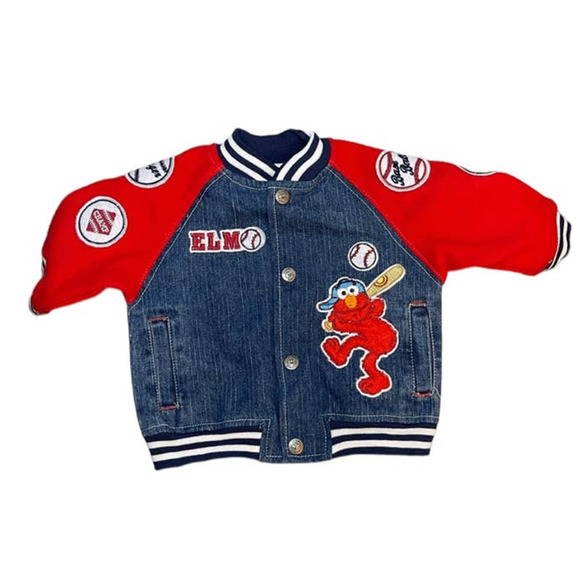 Sesame Street Other - Elmo Sesame Street Baseball Baby Jacket Size 6-9 Months